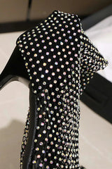 Brittney Mesh Diamond Boots