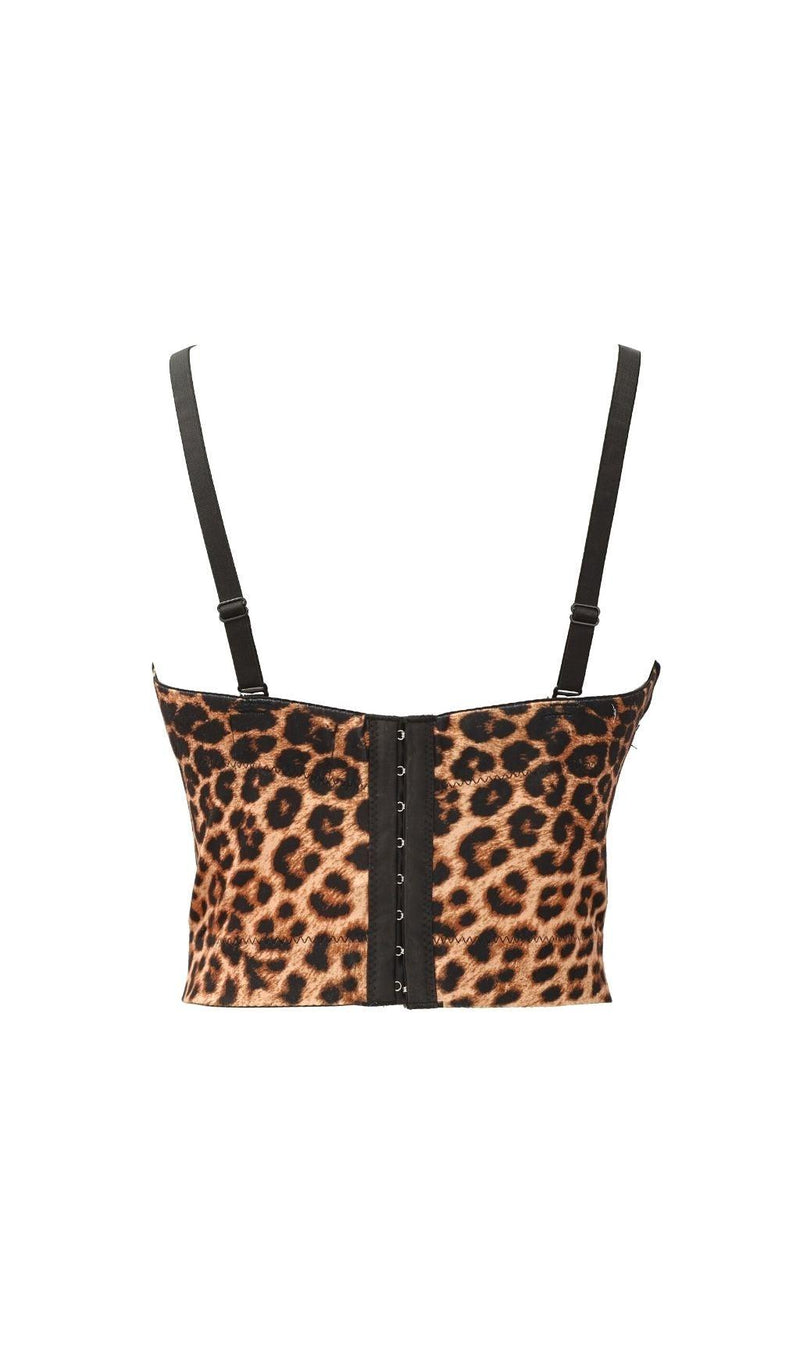 LEOPARD CORSET TOP