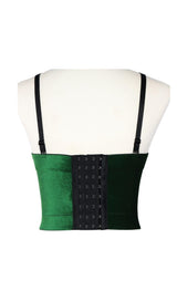 XMAS - STITCHING COLOUR VELVET CORSET