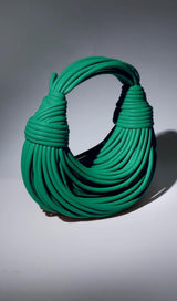 DOUBLE KNOT TOTE BAG IN GREEN