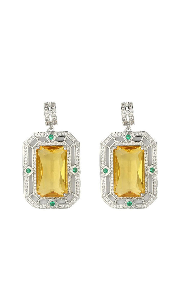 ZIRCON GEOMETRIC EARRINGS