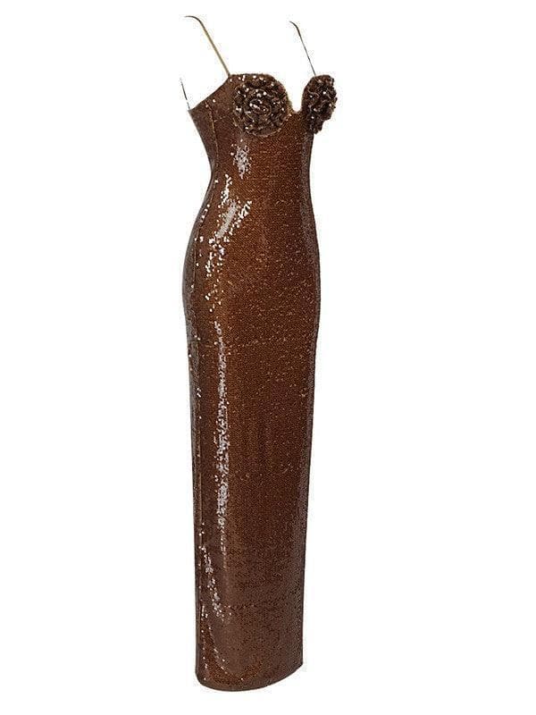 Lorelei Brown Sequin Dress