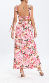 FLORAL DESIGN TWO PIECE SET IN PINK