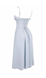 SOFT BLUE BRODERIE ANGLAIS MIDI SUNDRESS