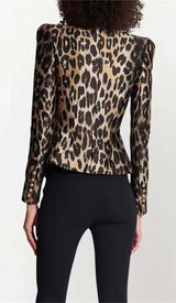 LEOPARD BREAST JACQUARD JACKET