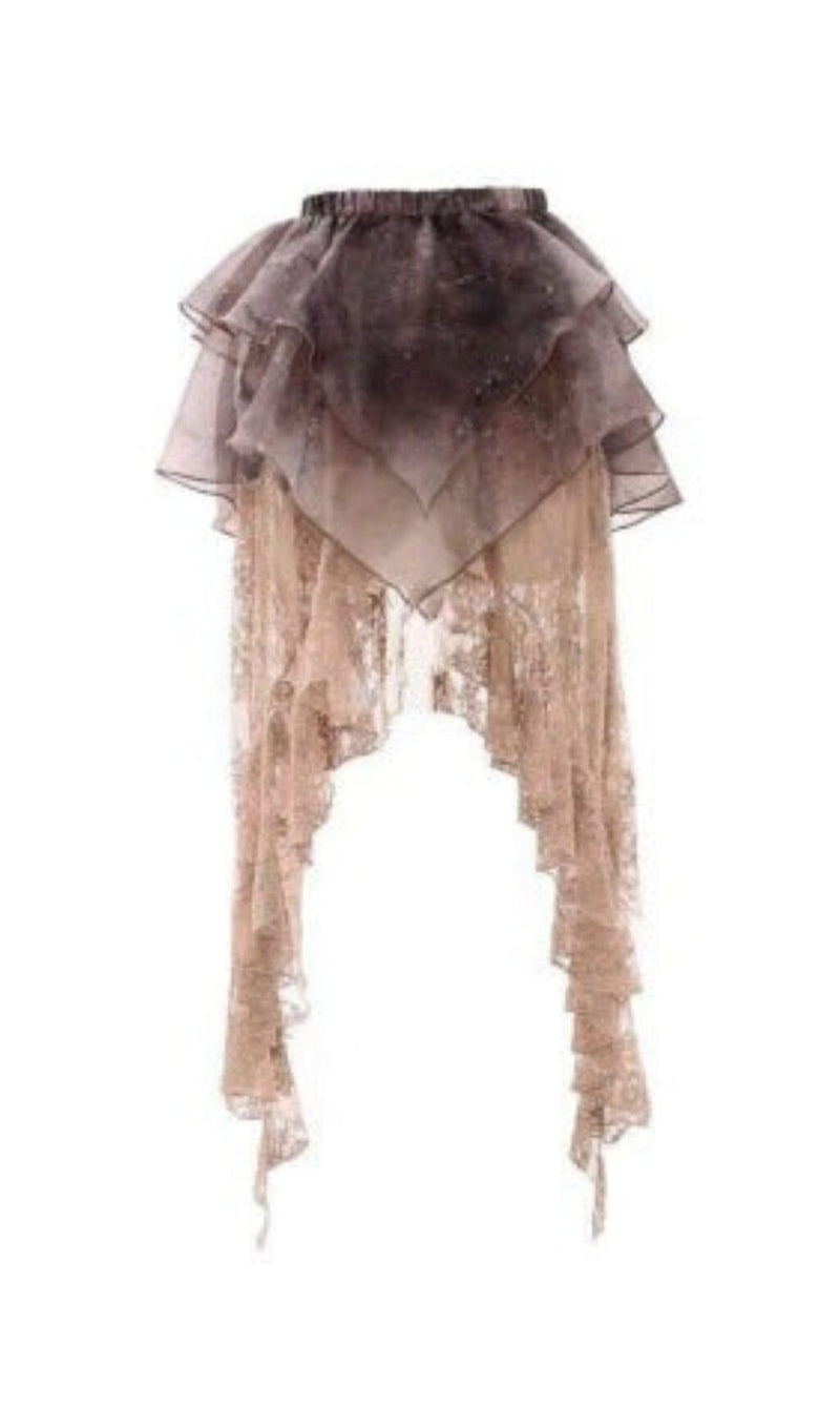 ORGANZA LOLITA LACE SLIT SKIRT