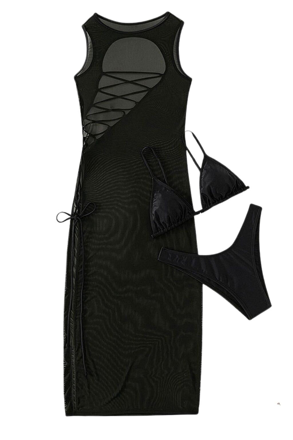 SMOCK THREE PIECES SWIMSUIT