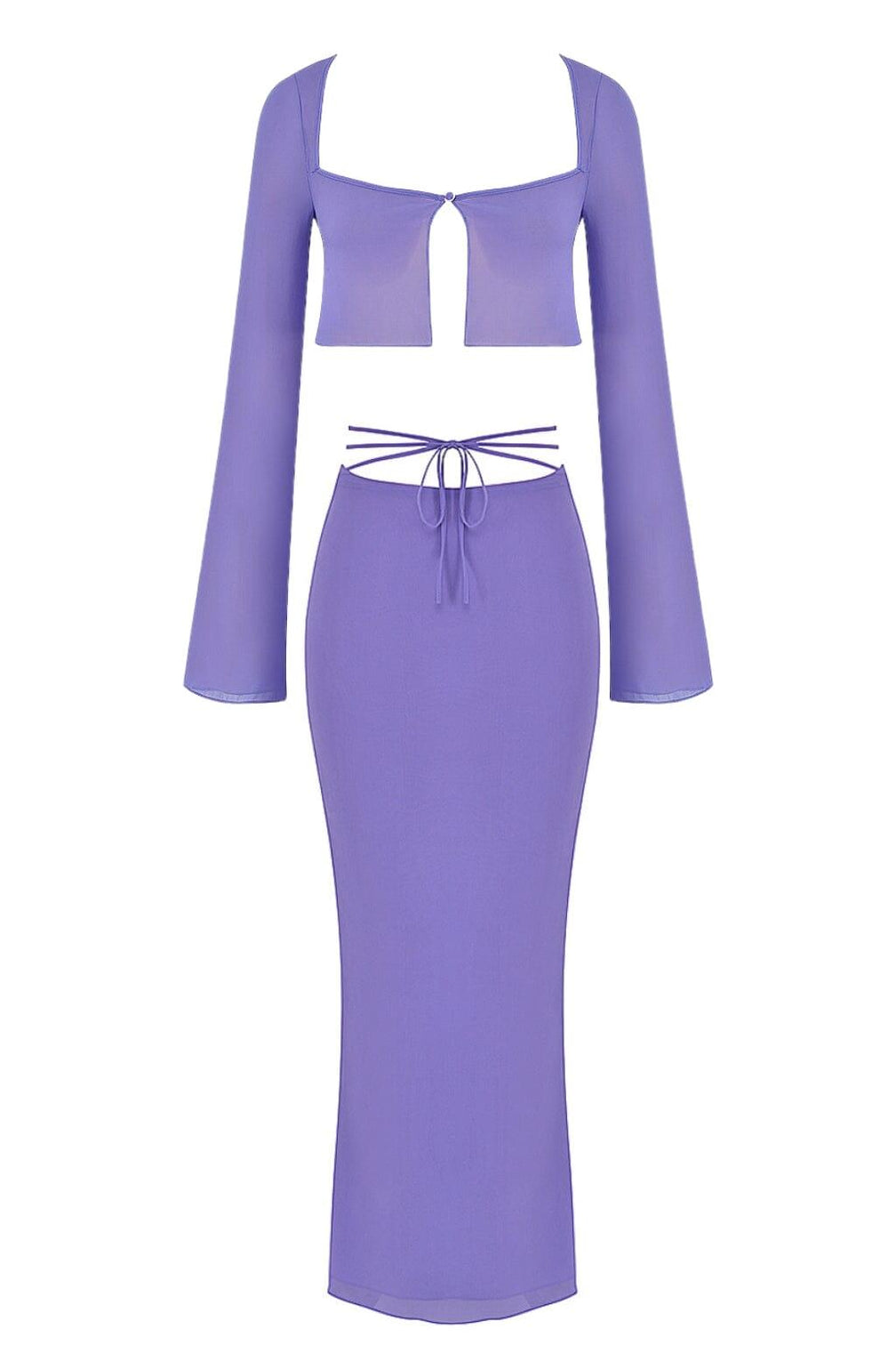 VIOLET CUTOUT SWIMSUIT