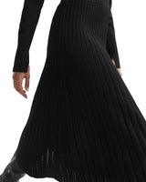 MIA PLEATED KNIT DRESS