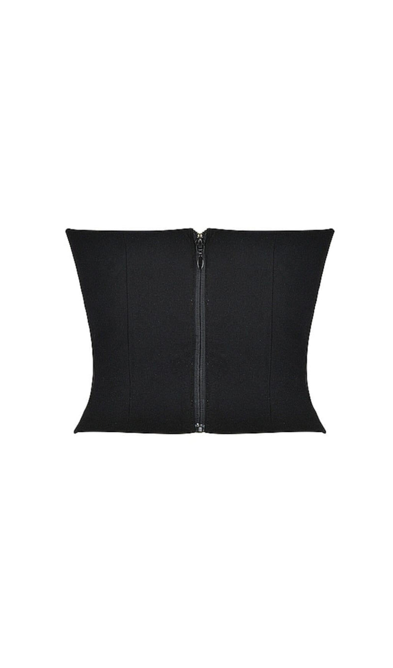 BLACK PLUNGE CORSET