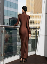 Rumaysa Long Sleeve Twisted Maxi Dress