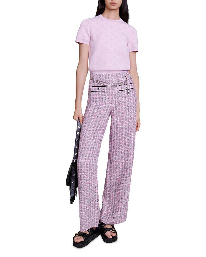 PINK WIDE LEG PANTS