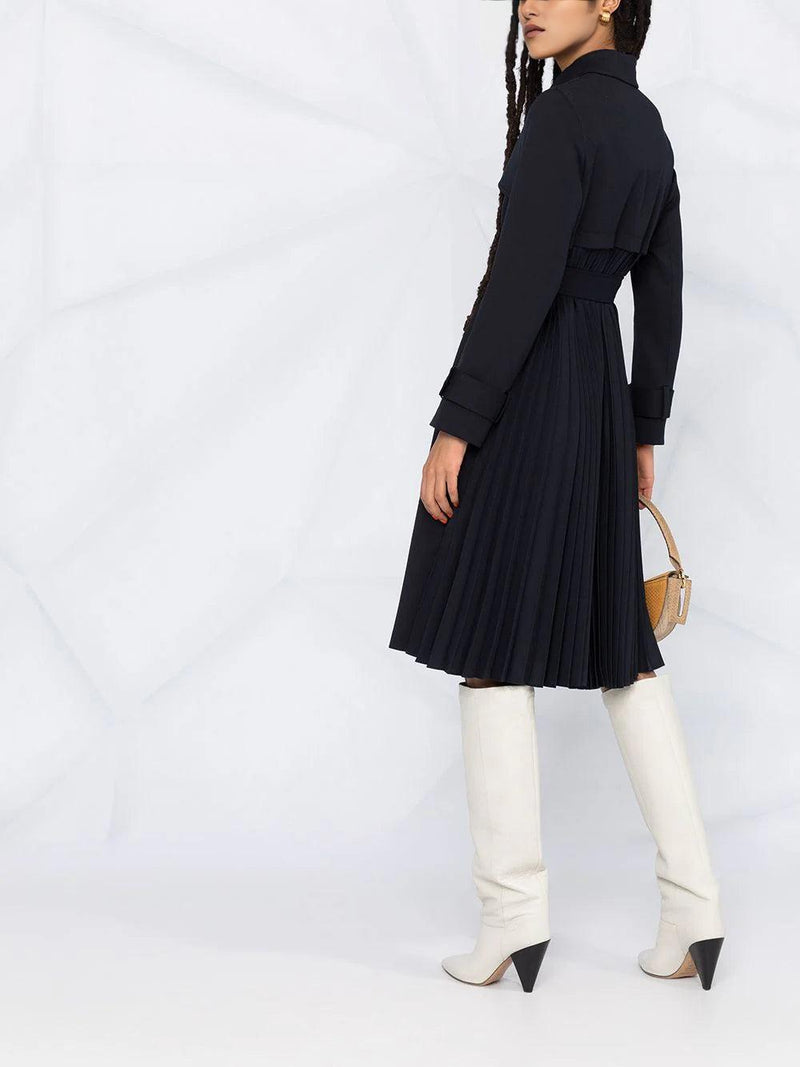 PLEAT-BACK TRENCH COAT