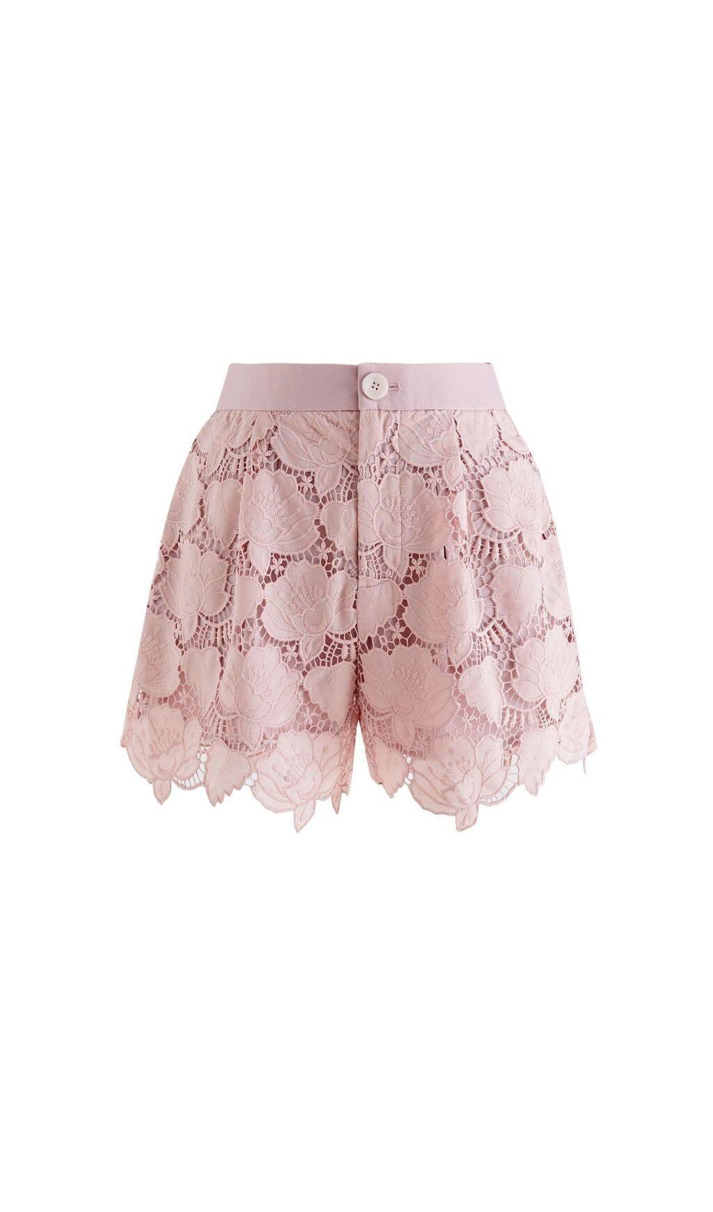 FLORAL EMBROIDER JACKET DRESS SET IN PINK