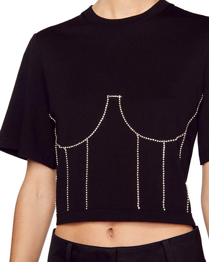 BUSTIER CROPPED TEE