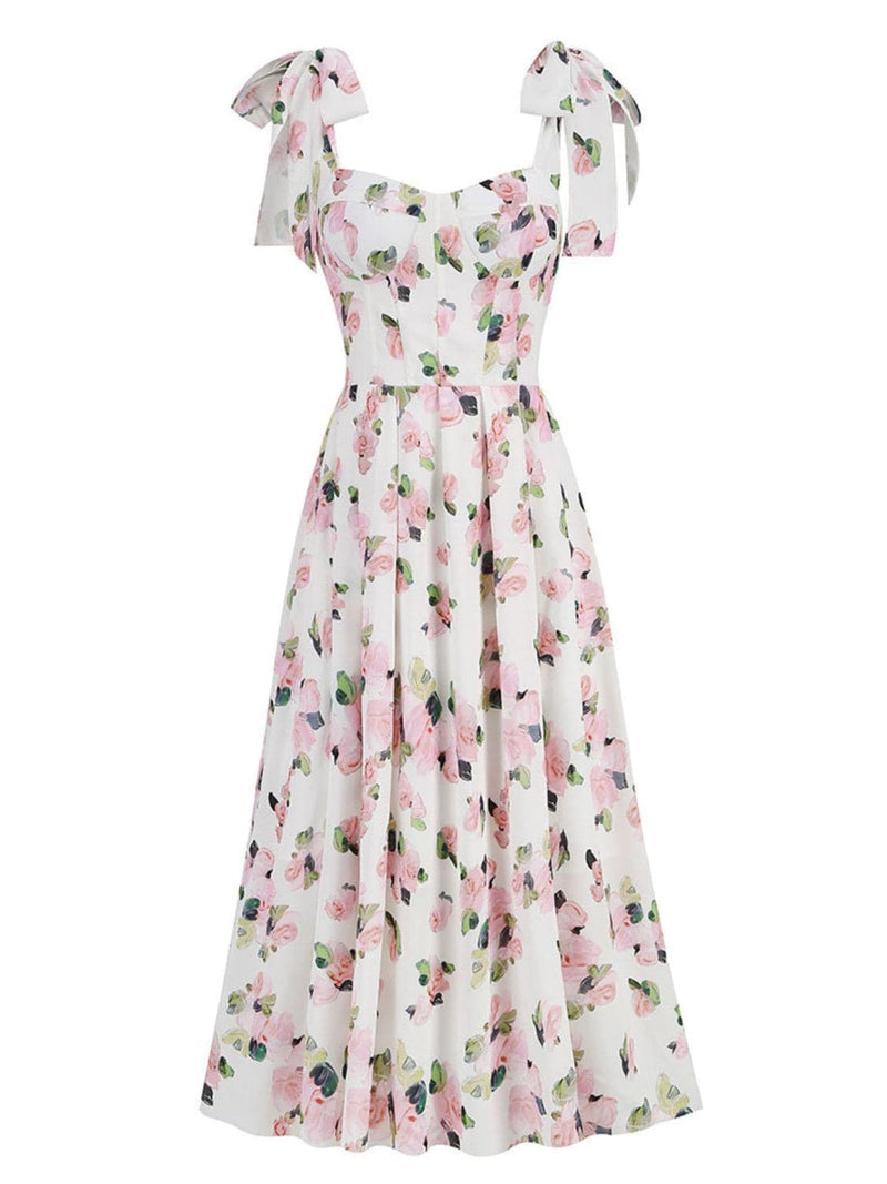 Kizzy Floral Spaghetti Midi Dress