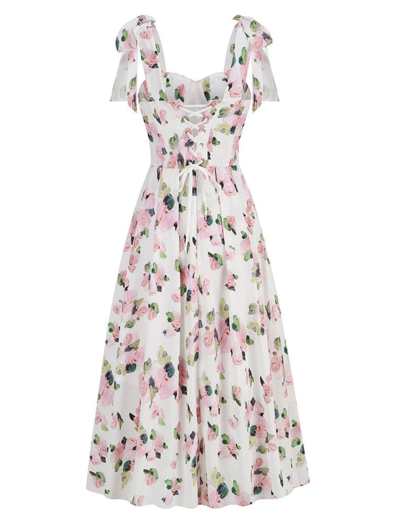 Kizzy Floral Spaghetti Midi Dress