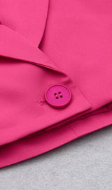 BARBIE PINK DRAWSTRING SLING SHORT SKIRT SUIT