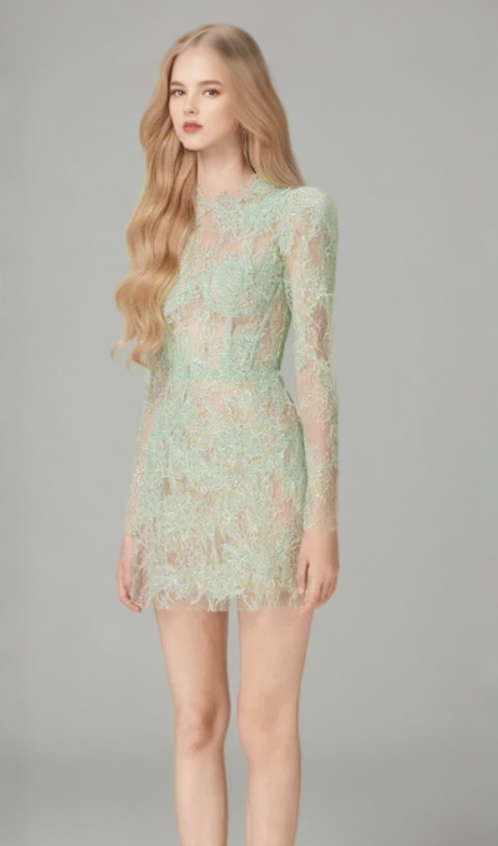FLORAL AND RAMAGE EMBROIDERY MIDI DRESS