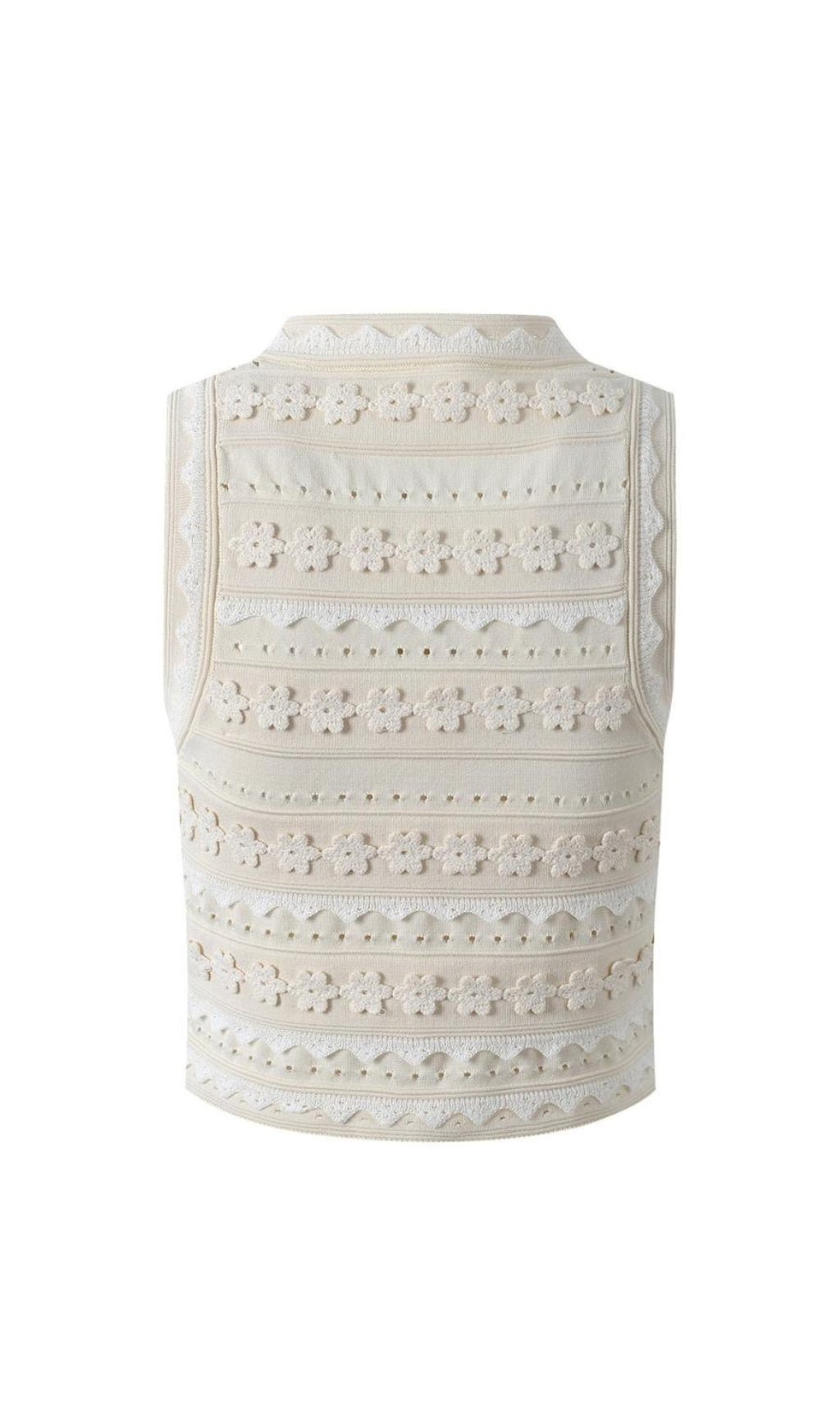 Crochet Top in ecru