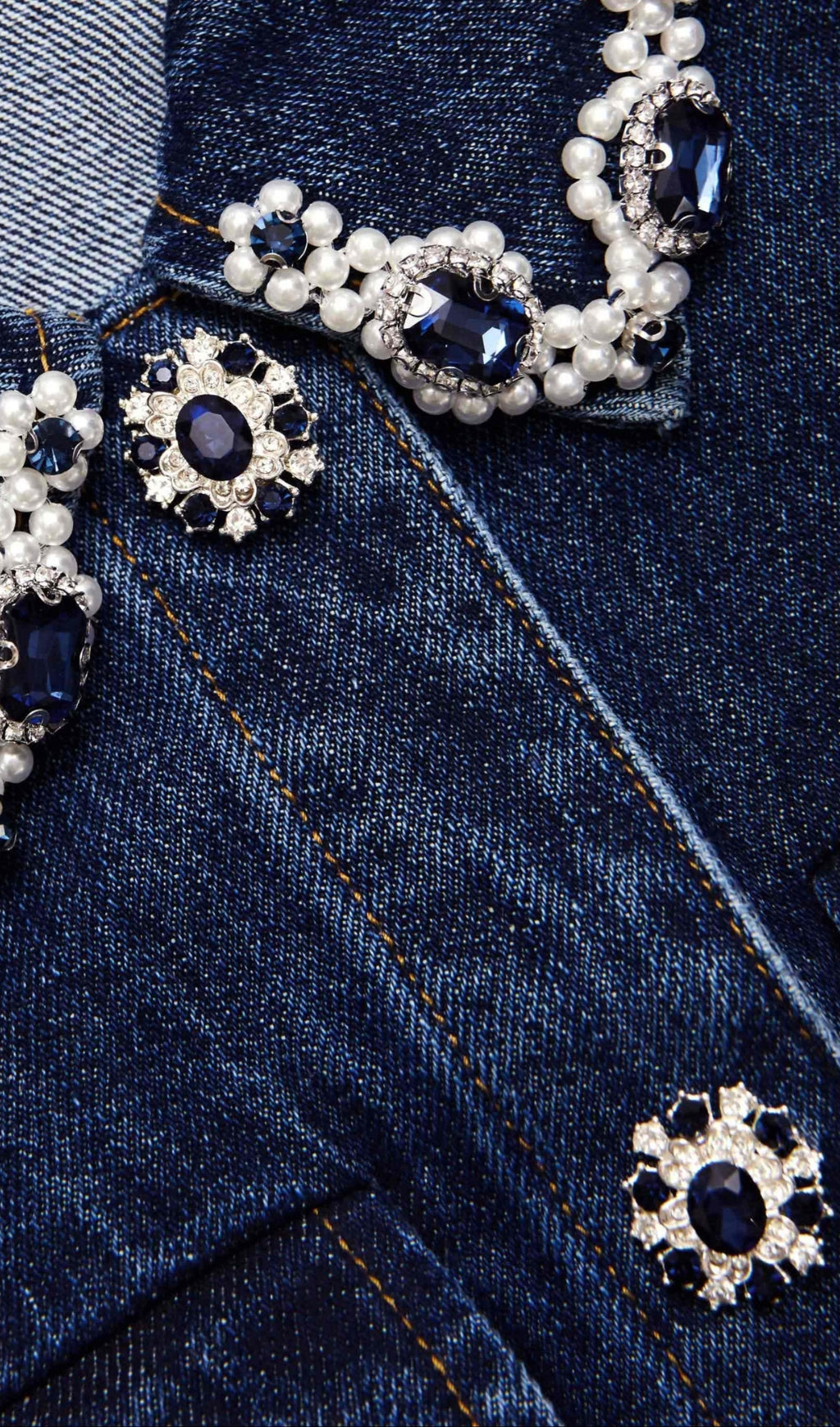 blue Denim Sleeveless Mini Dress