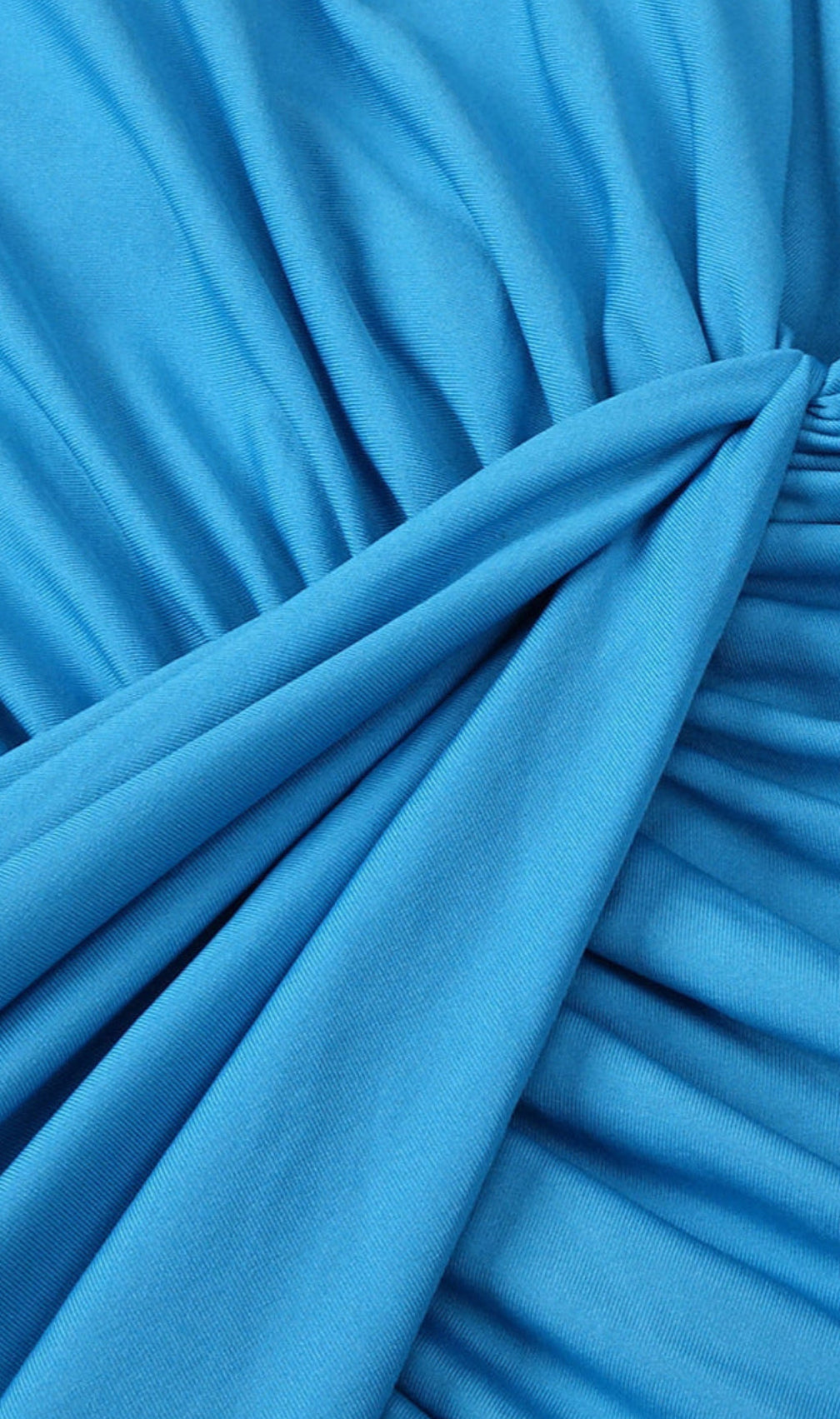 Lily Draped Cutout Maxi Dress in Blue - Elegant Evening & Event Gown