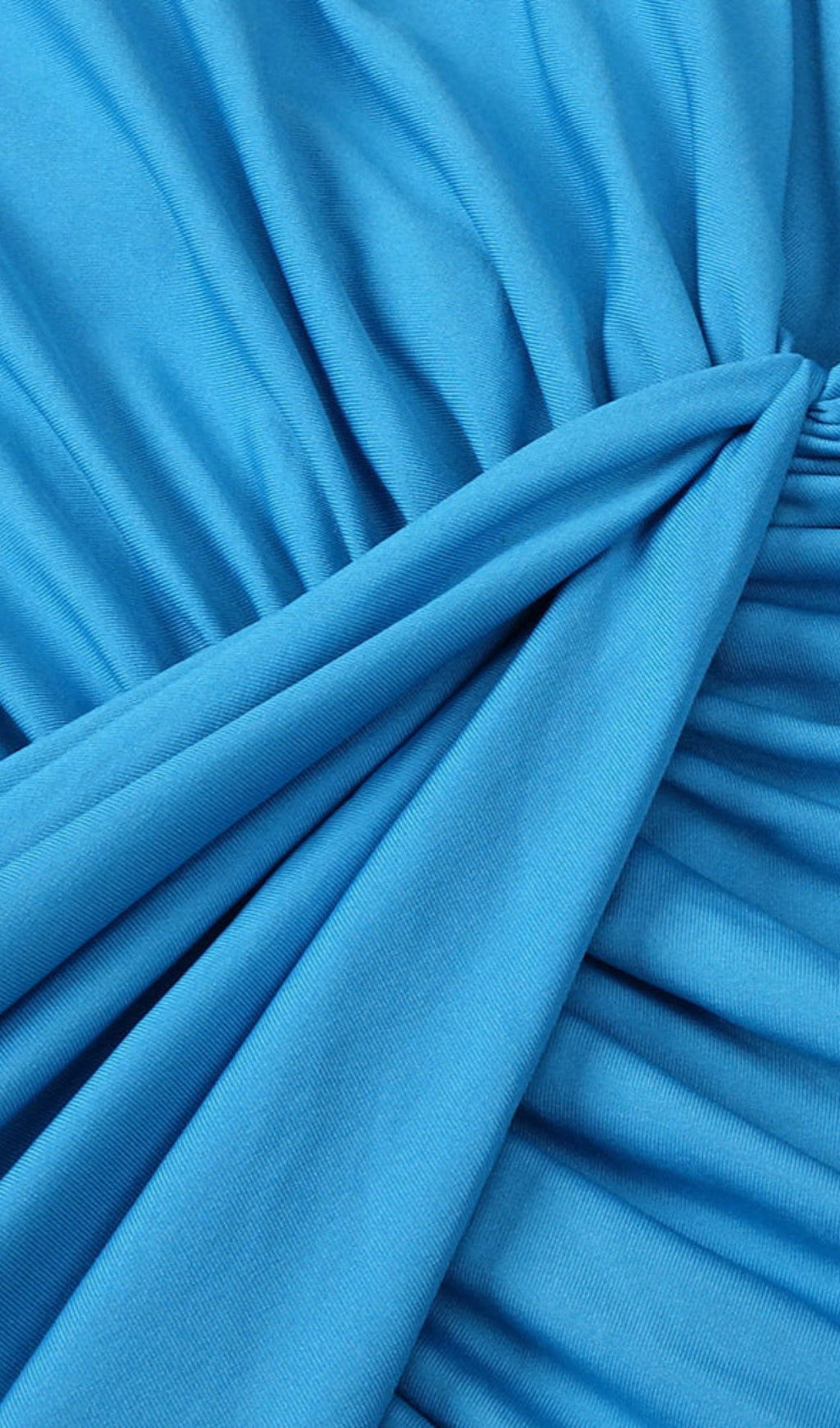 Lily Draped Cutout Maxi Dress in Blue - Elegant Evening & Event Gown