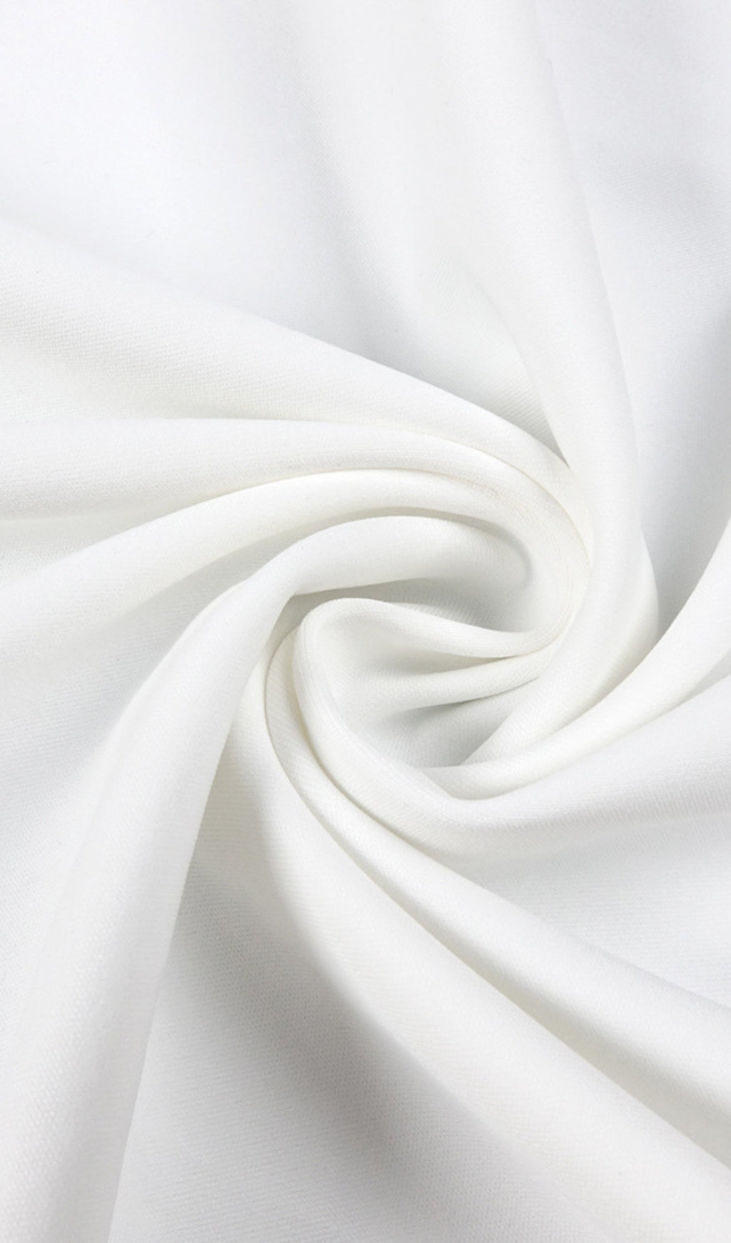 Turtleneck Belted Draped Slit Maxi Dress in White