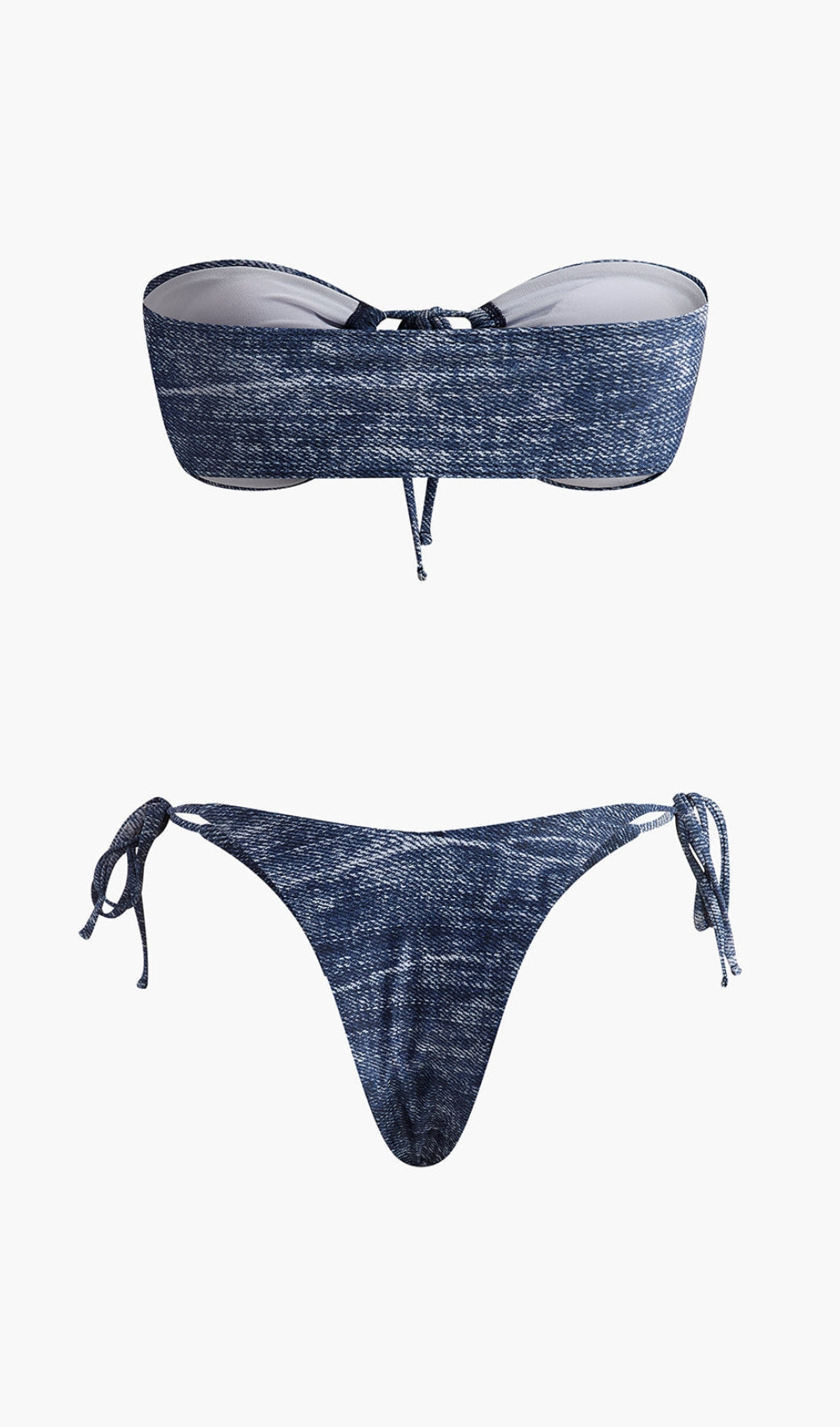 Vintage Strapless Bikini Set