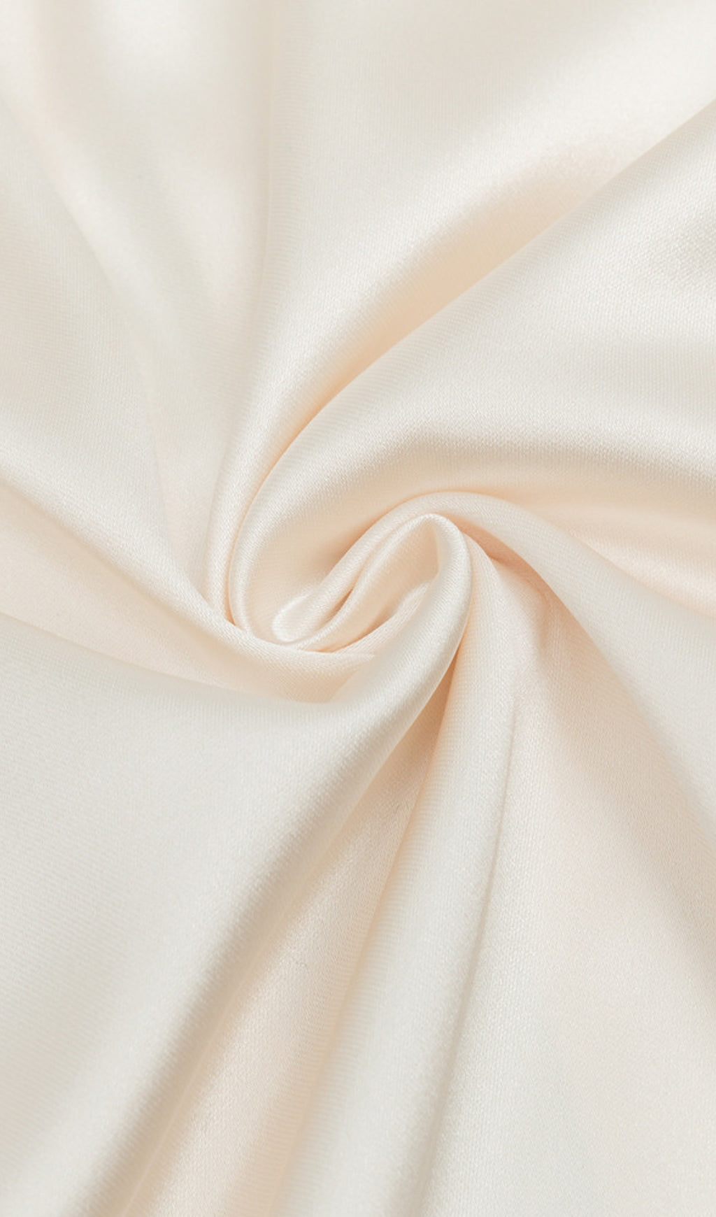 Satin Off - Shoulder Tulle - Sleeve Maxi Dress in Ivory
