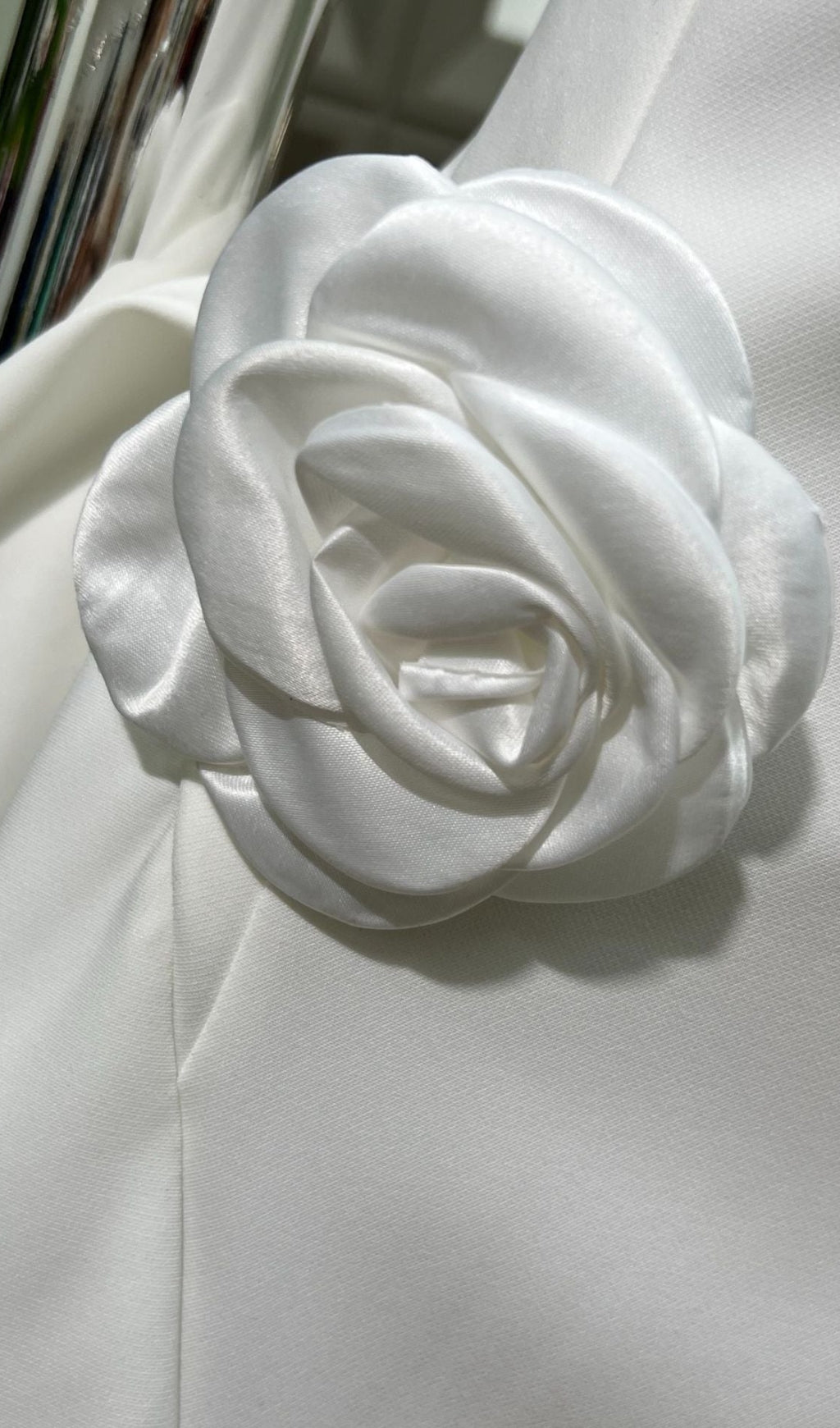 3d flower Pleated Sleeveless Mini Dress