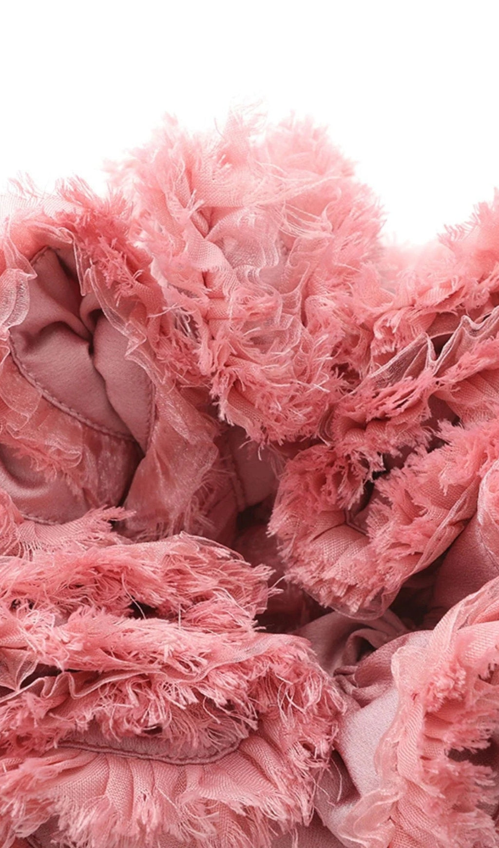 sherry Flower strapless puffy mini dress in pink