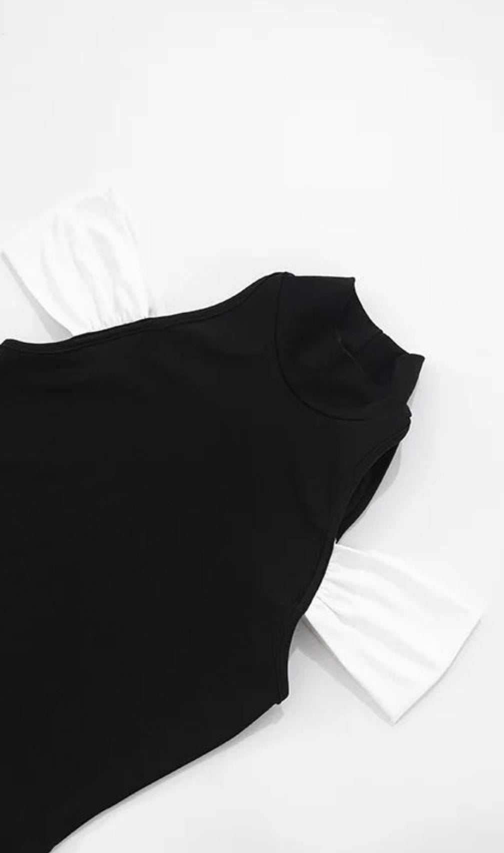 Chic Black & White Ruched Panel Halter Mini Dress - Modern & Versatile