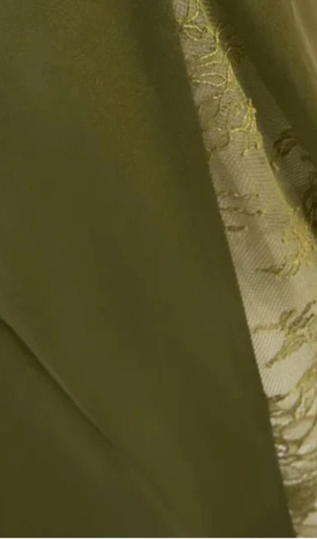 Green Exclusive Lace-Inset Silk Maxi Slip Dress