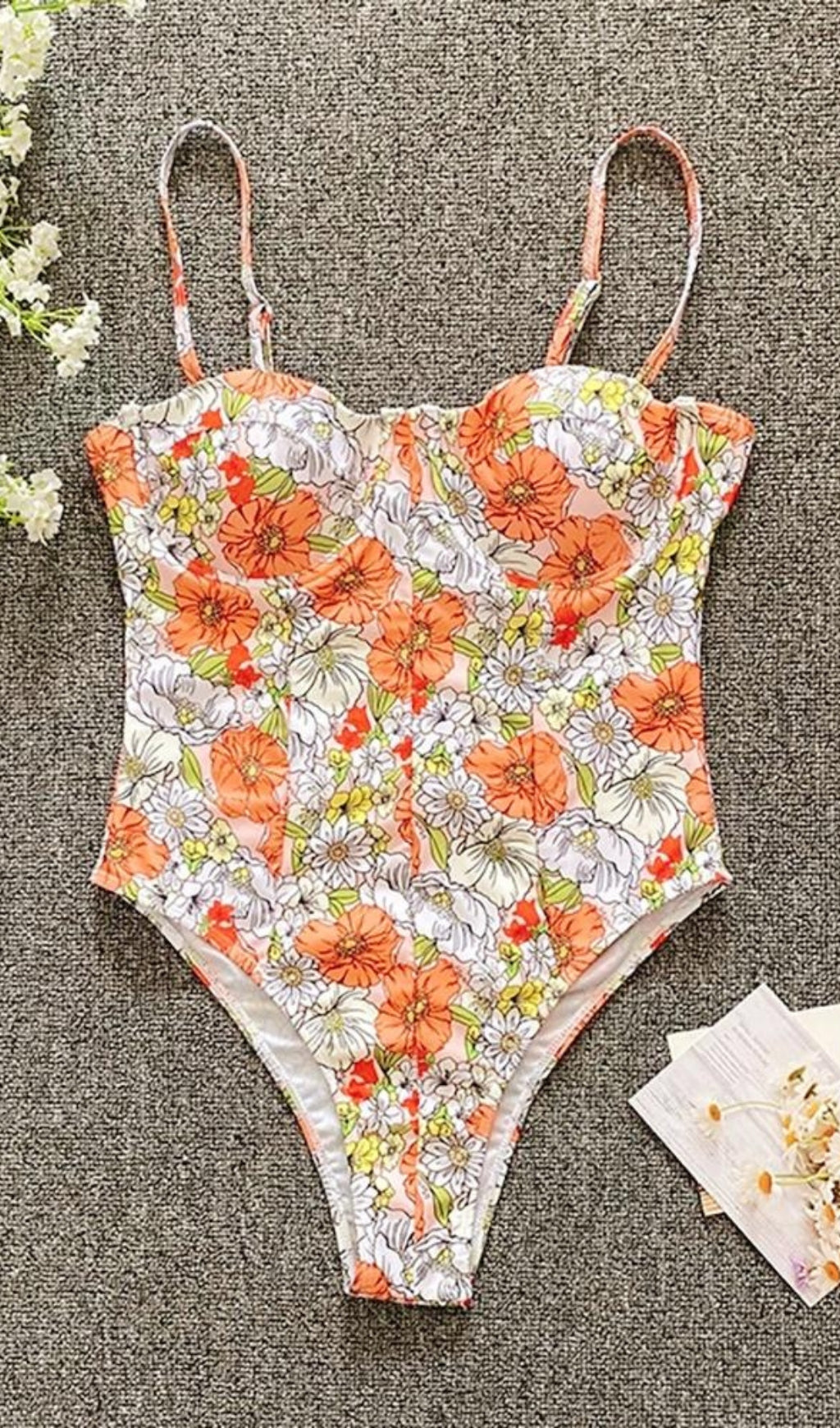 Mois Printed Cutout Swimsuit