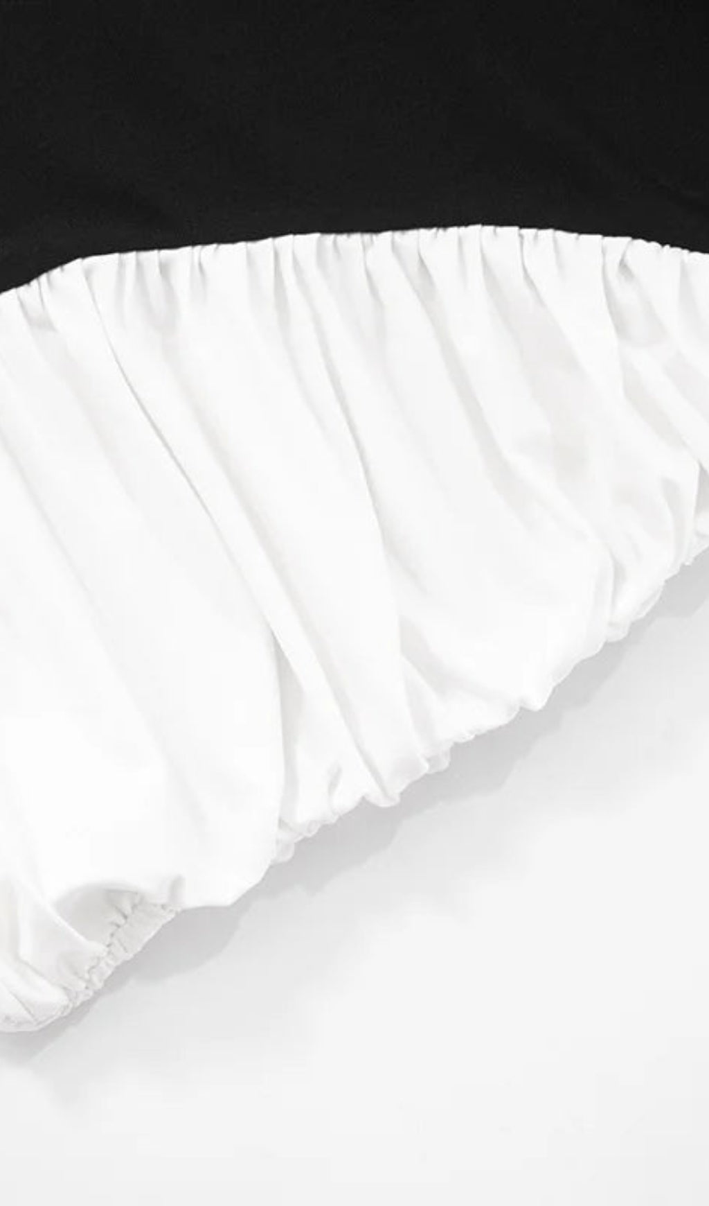 Chic Black & White Ruched Panel Halter Mini Dress - Modern & Versatile